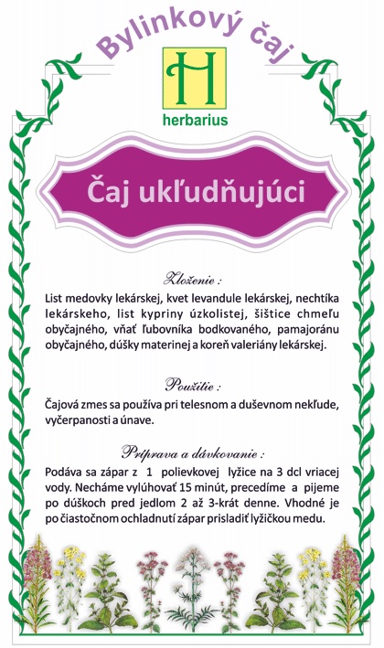 Čaj ukľudňujúci, 40 g