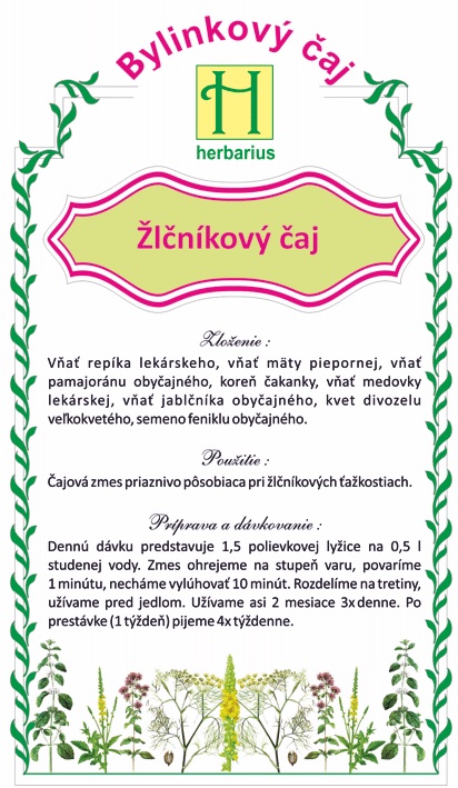 Žlčníkový čaj, g
