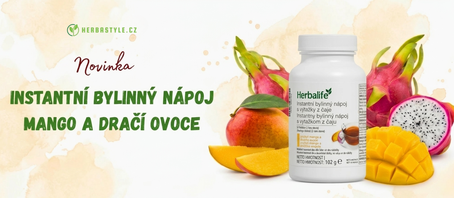 Termočaj, Instatní bylinný nápoj mango a dračí ovoce