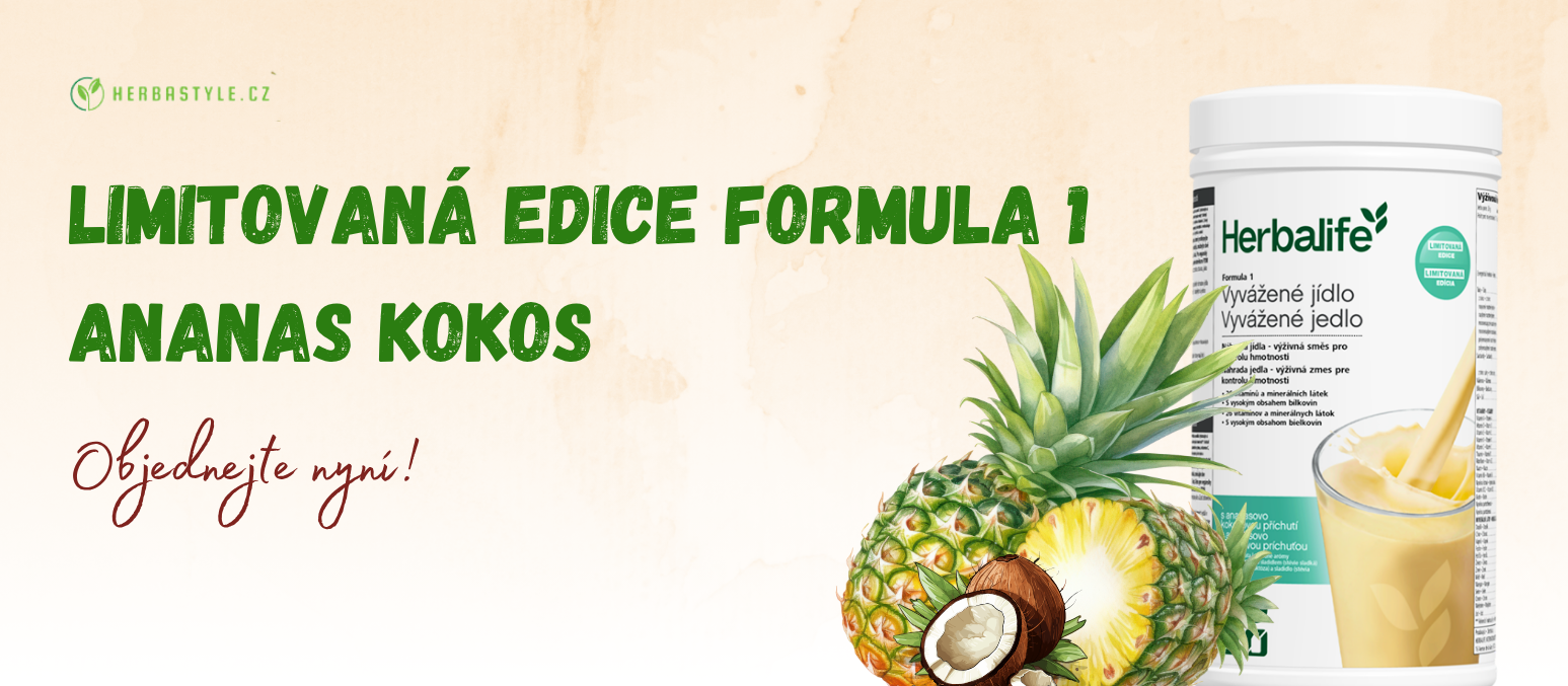 Limitovaná edice F1 s příchutí ananas kokos herbalife nutrition