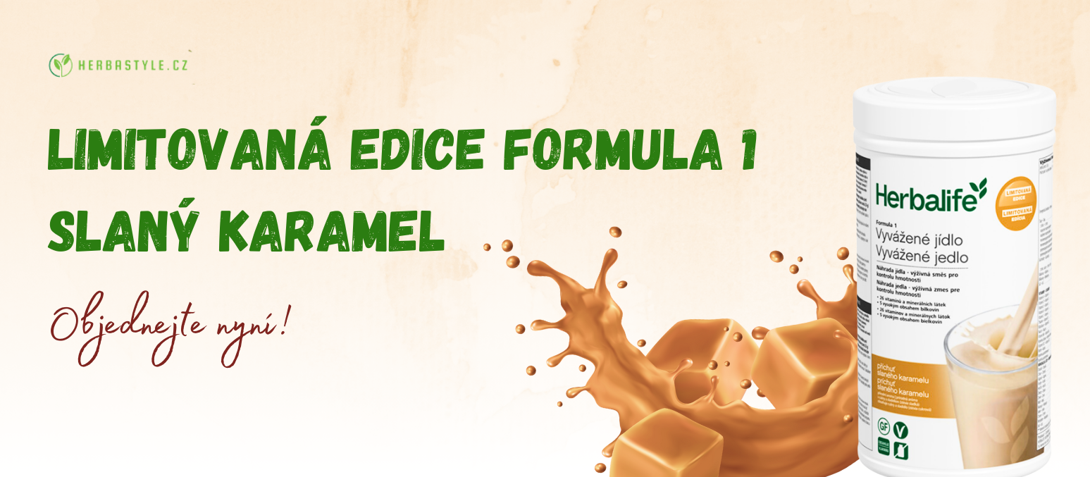 Limitovaná edice F1 s příchutí slaný karamel herbalife