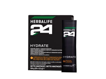 H24 Hydrate Pomeranč Balení po 20 sáčcích