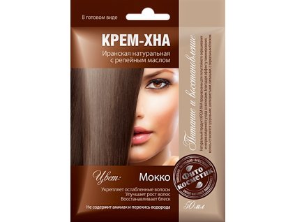 14675 kremova henna na vlasy s lopuchovym olejem odstin mokka fitokosmetik 50 ml