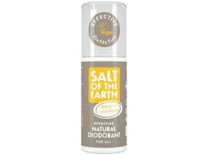 Přírodní krystalový deodorant ve spreji - jantar, santalové dřevo - Salt of the Earth - 100 ml