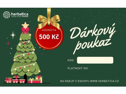 Darčeková poukážka 500 CZK