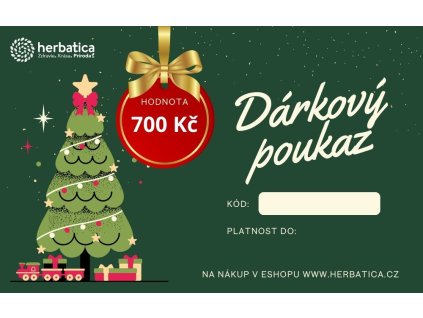 Darčeková poukážka 700 CZK