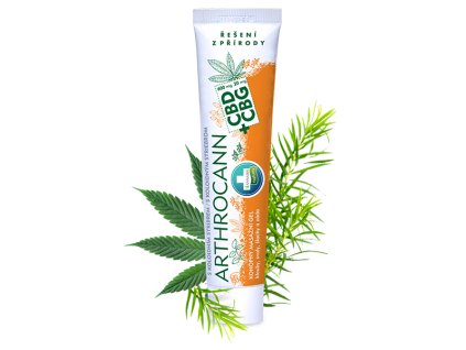 16829 arthrocann konopny masazny gel cbd cbg s koloidnym striebrom na klby svaly a chrbat 75 ml annabis