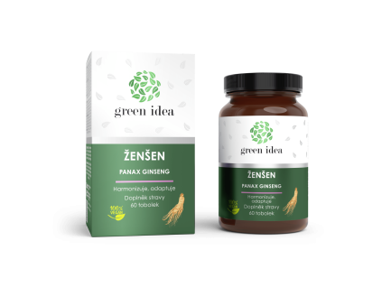 Ženšen – bylinný extrakt – 60 kapslí – Green idea