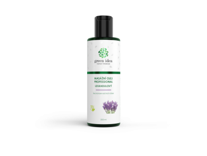 Levandulový masážní olej 200 ml – Green idea