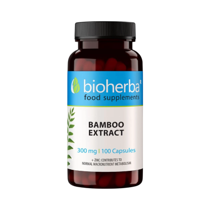 Bambusový extrakt 300 mg – 100 kapslí – Bioherba