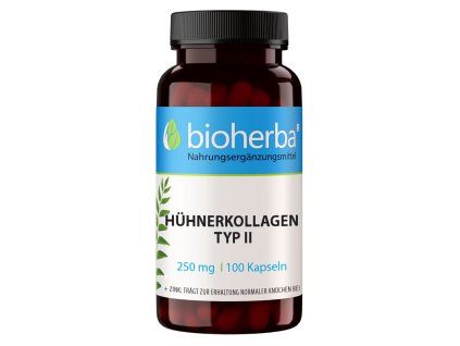 Kuřecí kolagen typ II 250 mg – 100 kapslí – Bioherba