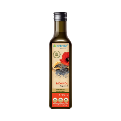 Makový olej lisovaný za studena - 250 ml - Bioherba