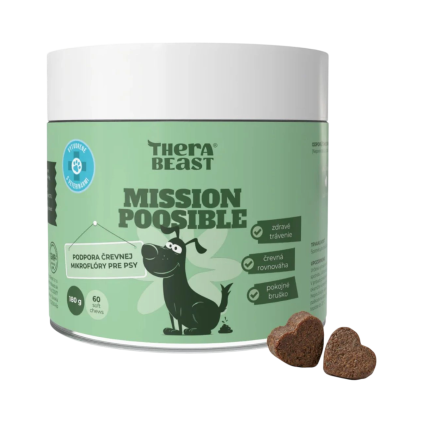 Mission Poosible – probiotika a prebiotika pro psy – 60 ks – Therabeast
