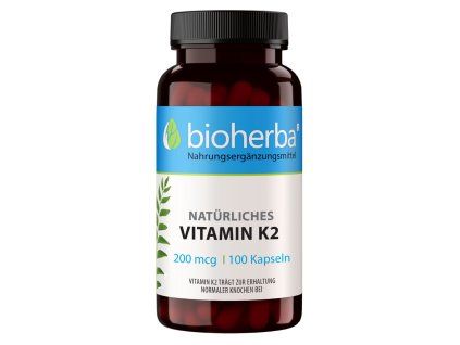 Přírodní vitamin K2 200 mcg – 100 kapslí – Bioherba