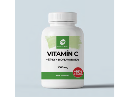 Vitamín C 1000 mg + šípky + bioflavonoidy - 70 tablet - Dr. Fleming