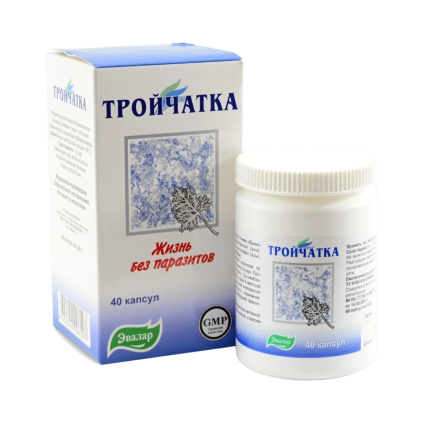 Přípravek proti parazitům – Trojčatka – Evalar – 40 tablet – Normál