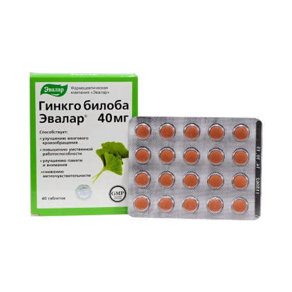 Ginkgo Biloba - Evalar - 40 mg