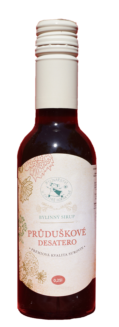 Sirup "Průduškové desatero" - Bylinkářství u Chytré Horákyně - 250 ml