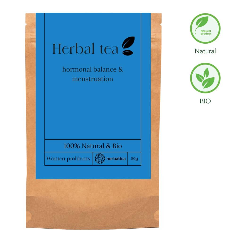 Levně Čaj na ženské obtíže (menstruace, hormony) - 50 g - Herbatica