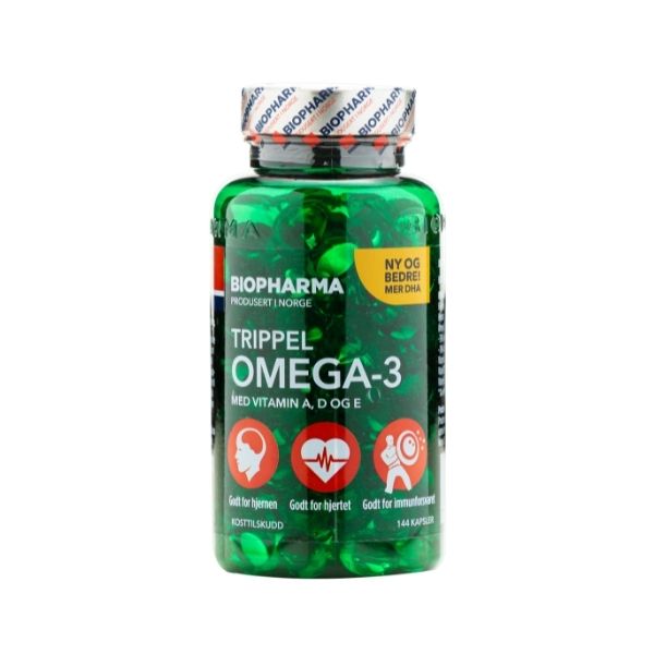 Levně Trippel Omega 3 - Biopharma - 144 kapslí