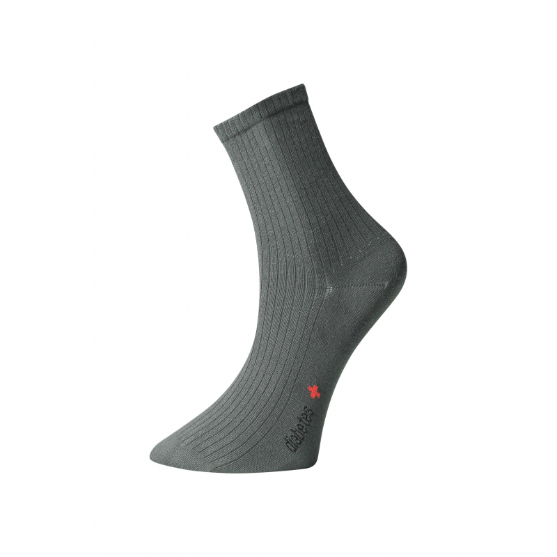 Levně Ponožky pro osoby s objemnýma nohama – šedé - Ovecha Velikost: L (35-38)