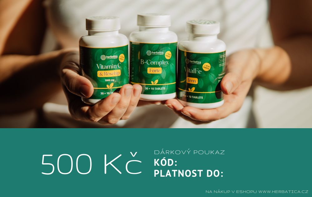 Dárkový poukaz Herbatica v hodnotě 500 Kč