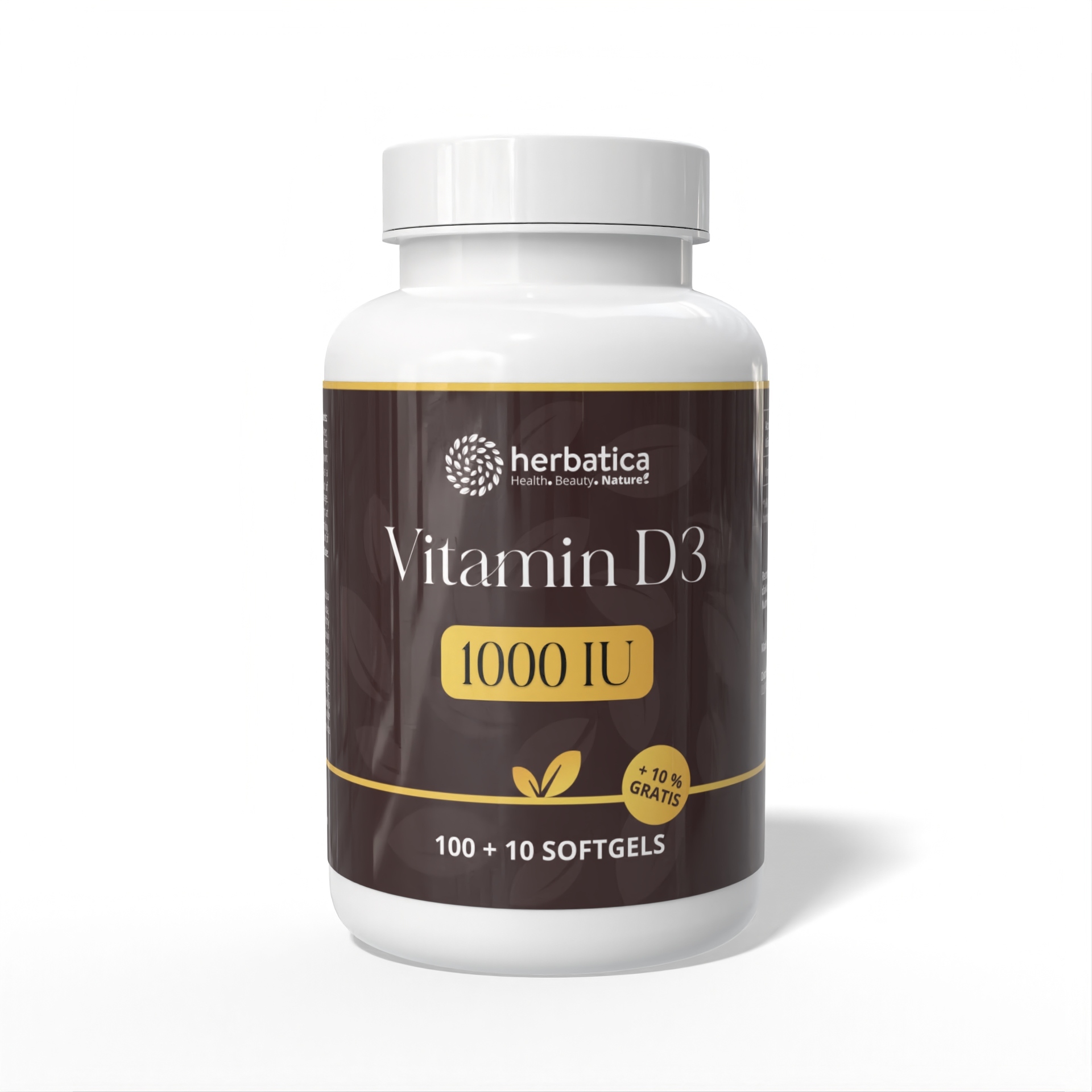 Vitamín D3 1000 IU - 110 tablet - Herbatica