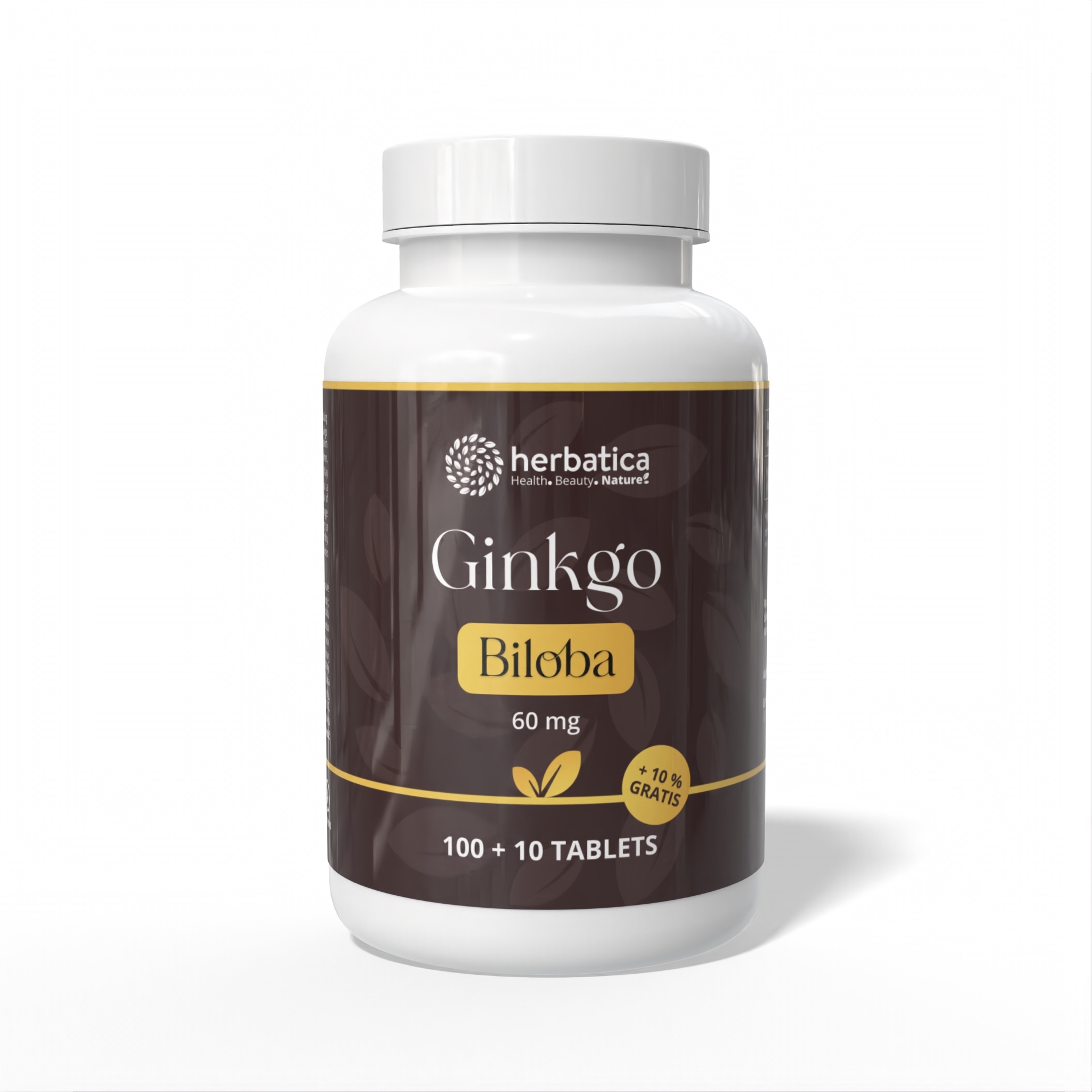 Ginkgo biloba 60 mg - 110 tablet - Herbatica