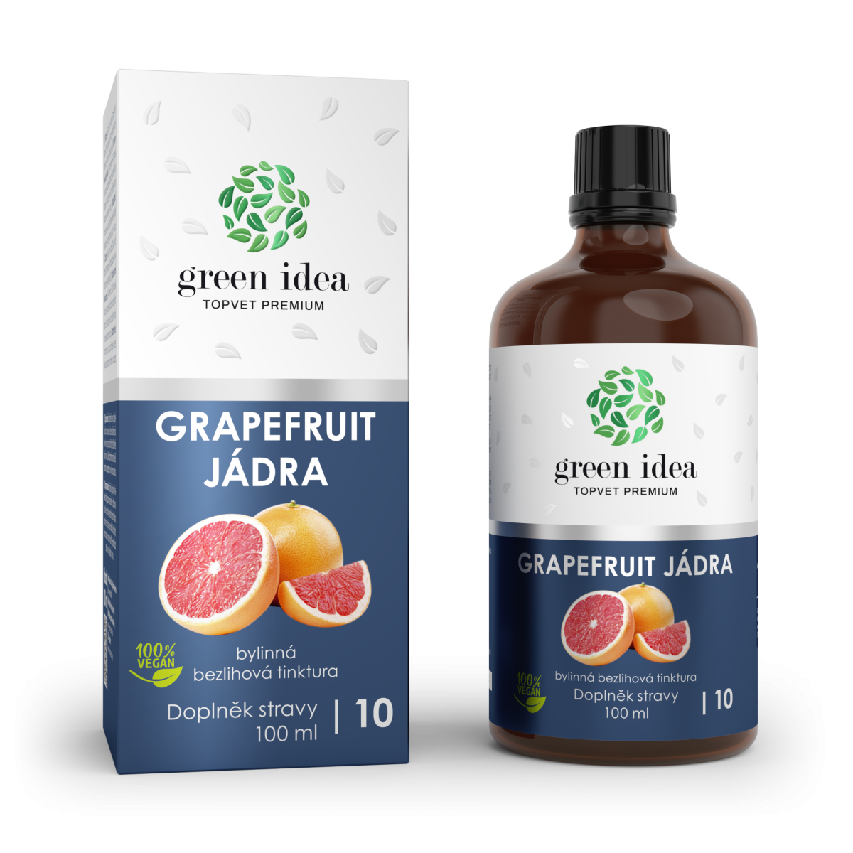 Grapefruit jádra - bezlihová tinktura 100 ml - Green idea