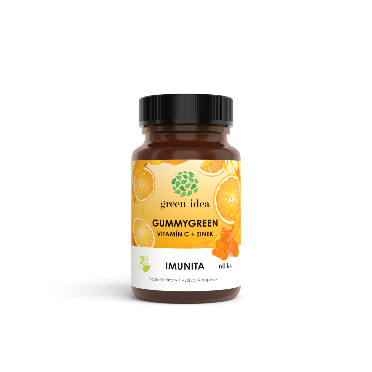 Gummygreen - Vitamín C + zinek 60 ks - Green idea