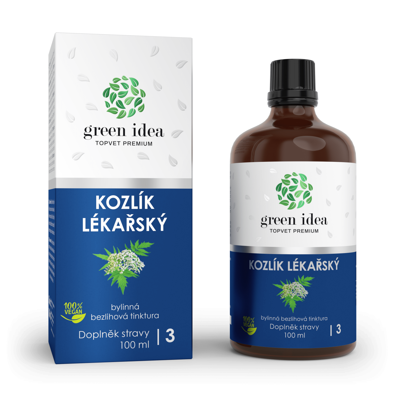 Kozlík - bezlihová tinktura 100 ml - Green idea