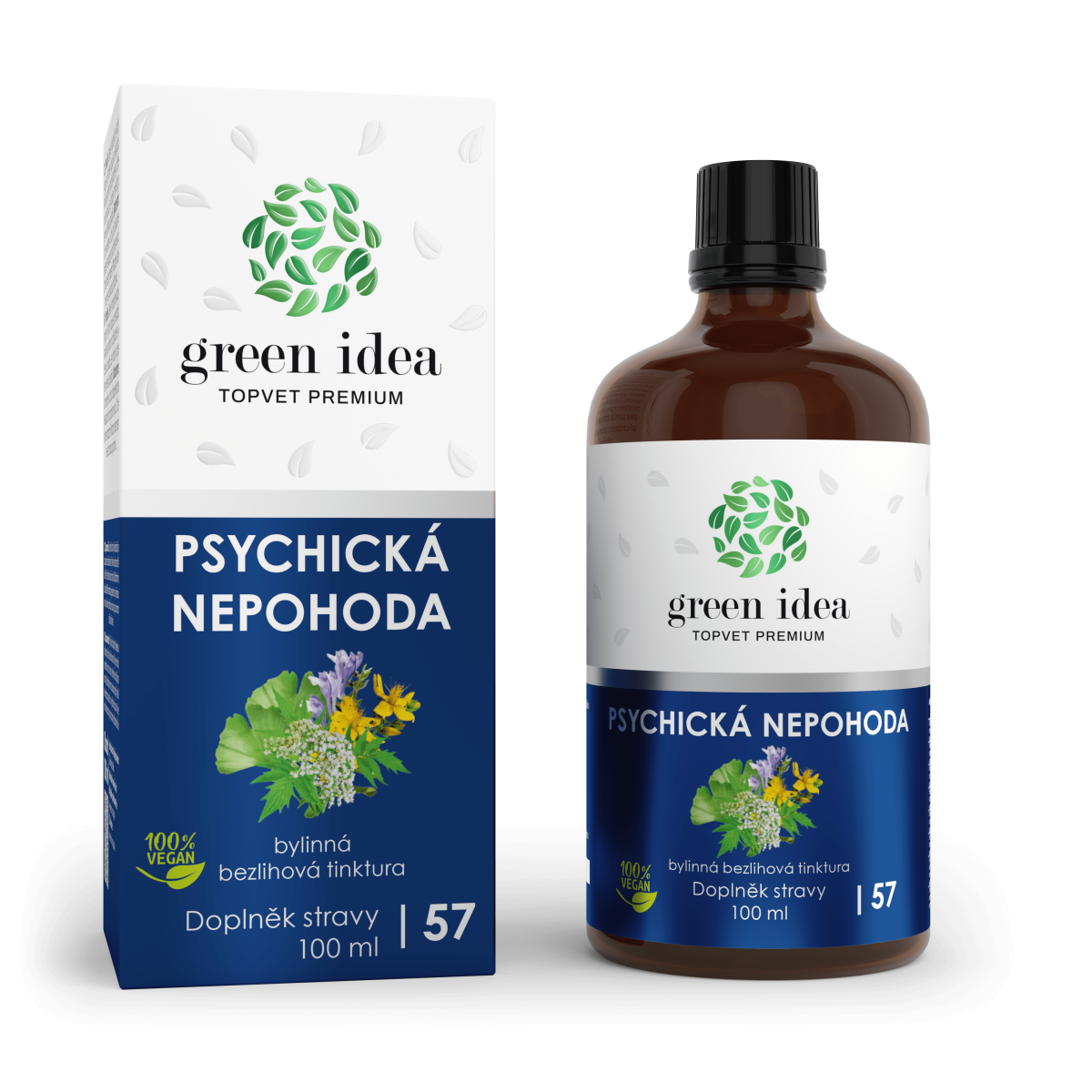 Psychická nepohoda - bezlihová tinktura 100 ml - Green idea
