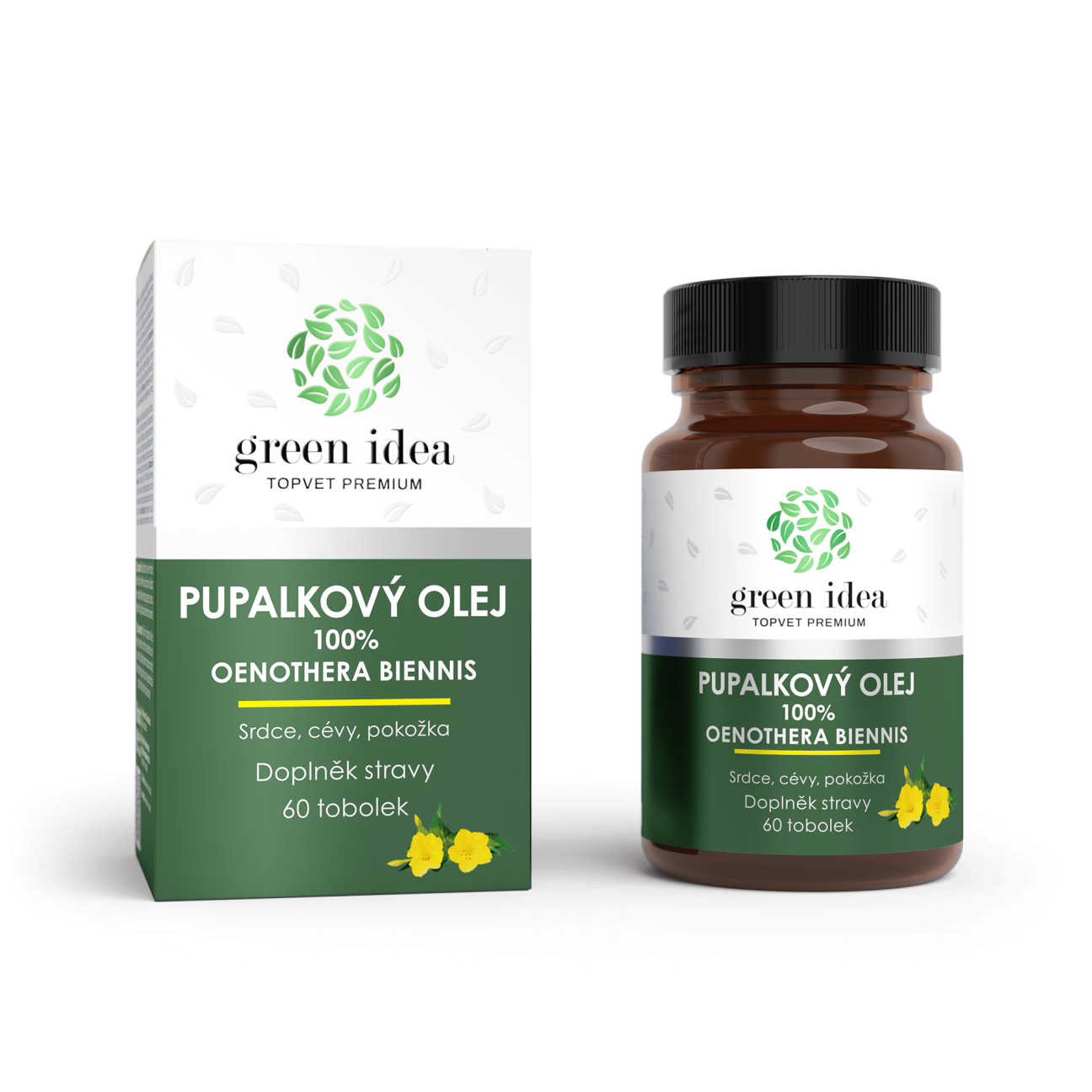 Pupalkový olej - tobolky 60 ks - Green idea