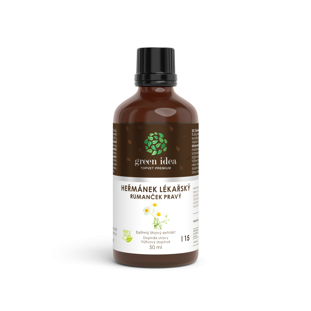 Heřmánek lékařský tinktura - kapky 50 ml - Green idea