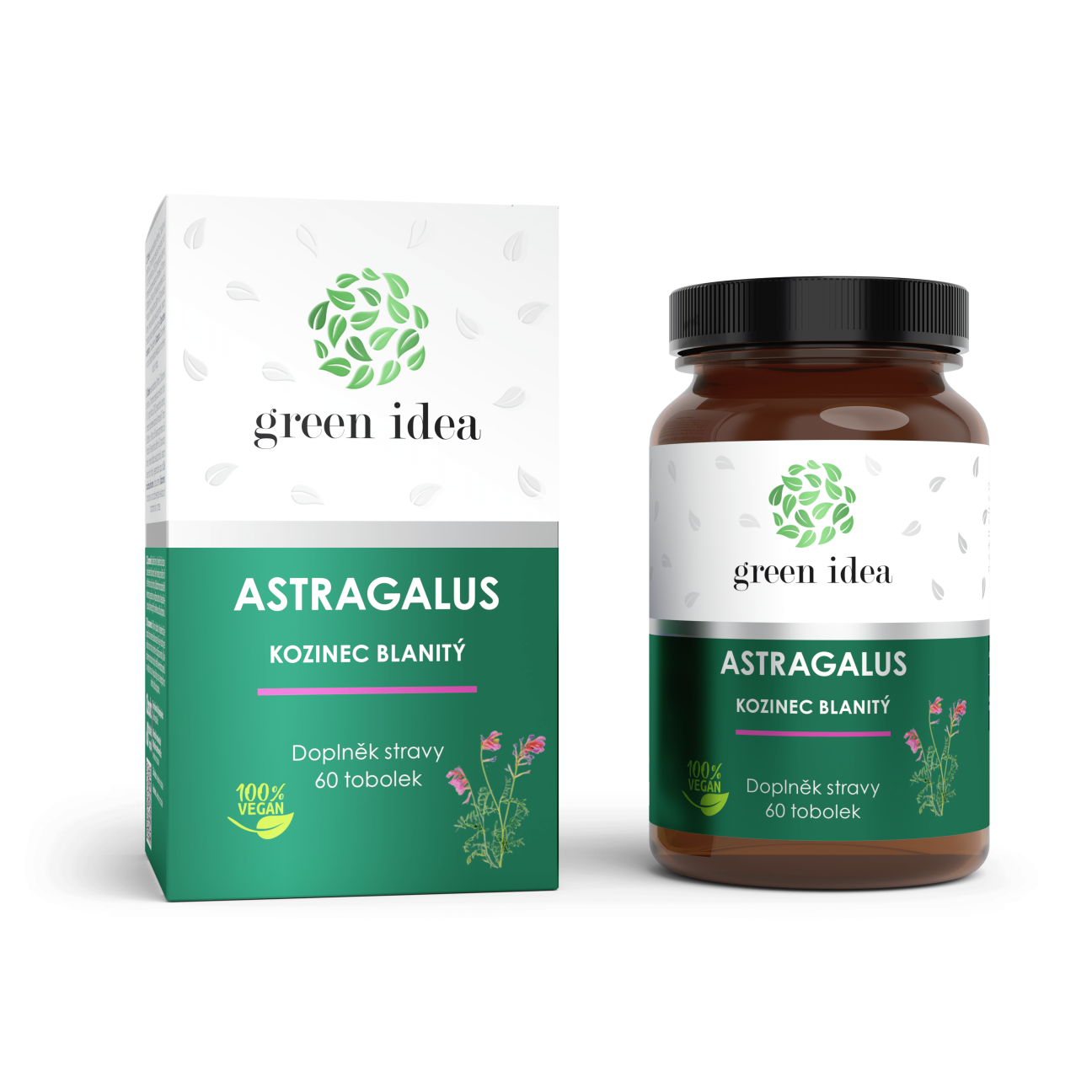 Astragalus - tobolky 60 ks - Green idea