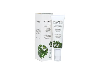 Éjszakai bőrkrém maszk feszesítő Organic Cannabis 50ml Ecolatier jpg