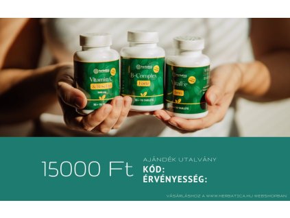 Herbatica ajándékutalvány 15 000 Ft értékben