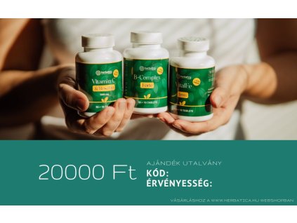 Herbatica ajándékutalvány 20 000 Ft értékben
