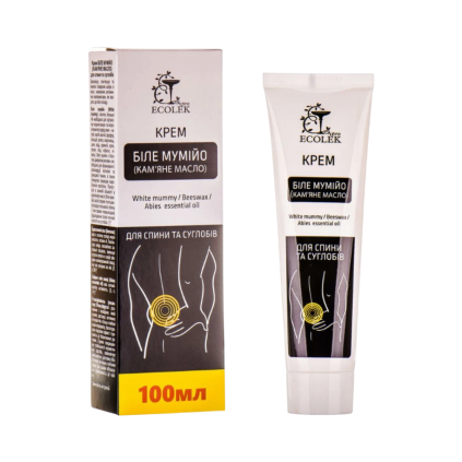 Fehér mumio krém hátra és ízületekre – 100 ml – Ecolek
