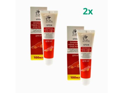 Akciós készlet 2x Lábápoló krém, sarkantyú, bütyök és köszvény ápolására