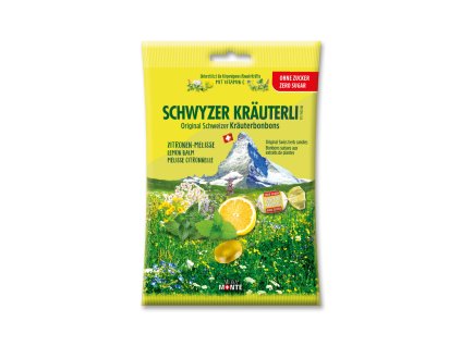 DOMACO Gyógynövény cukormentes cukorka - Citrom+citromfű 75 g - Green idea