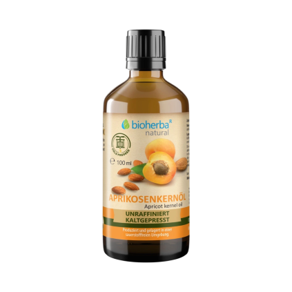 Hidegen sajtolt sárgabarackmag-olaj - 100 ml - Bioherba