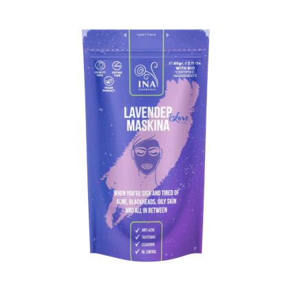 INA Essentials Maskina levendulás arcpakolás - 60 g