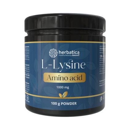 L lizin – 100 g por – Herbatica