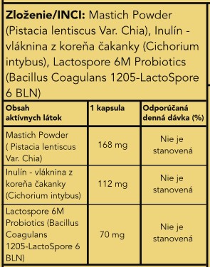 Masticha PROBIOTICS & PREBIOTICS - 90 kapszula - Herbatica