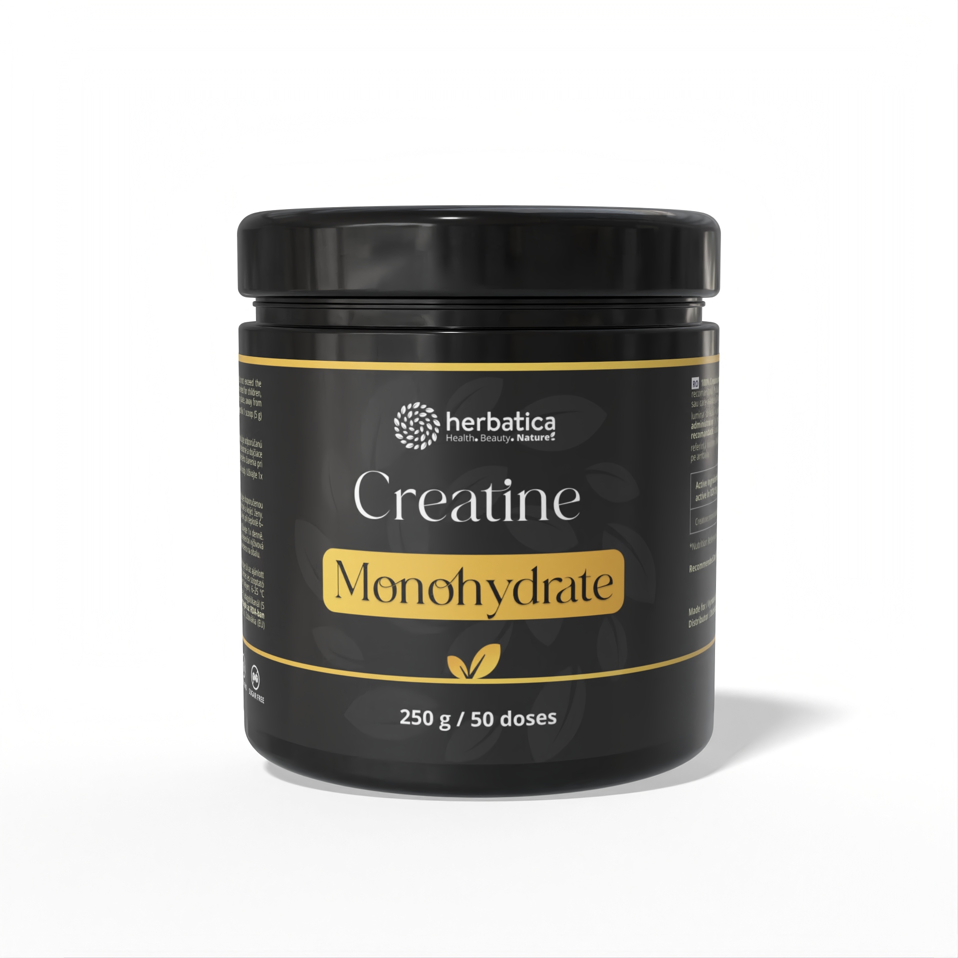 100% kreatin monohidrát por 250g - Herbatica