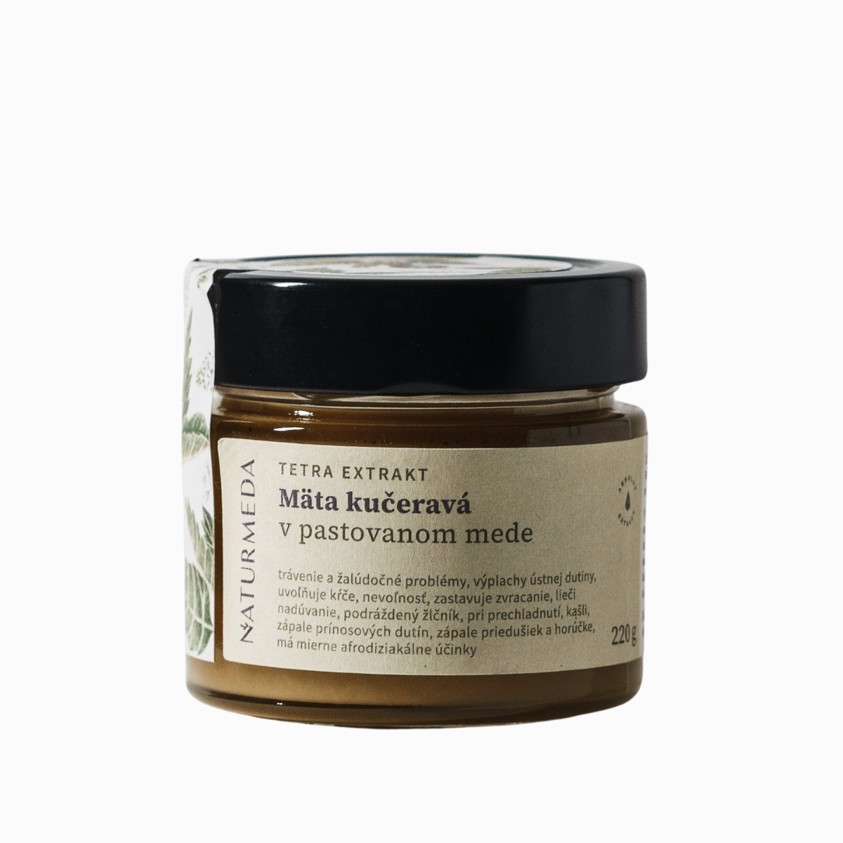 Terápiás méz fodormentával – 220 g – Naturmeda