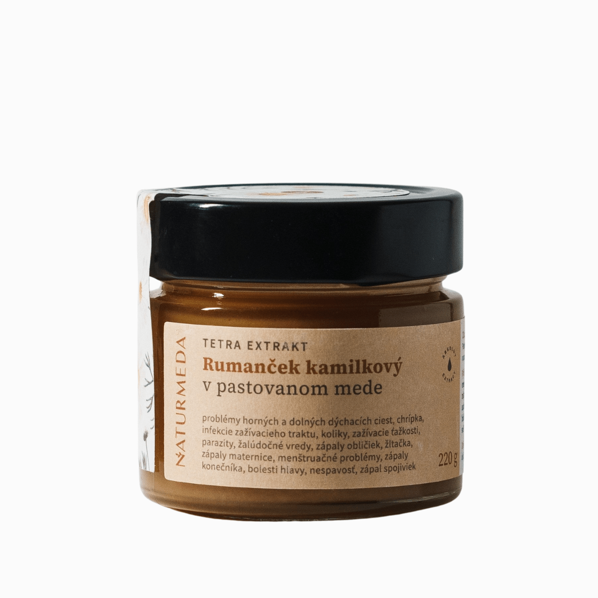 Terápiás méz kamillával – 220 g – Naturmeda