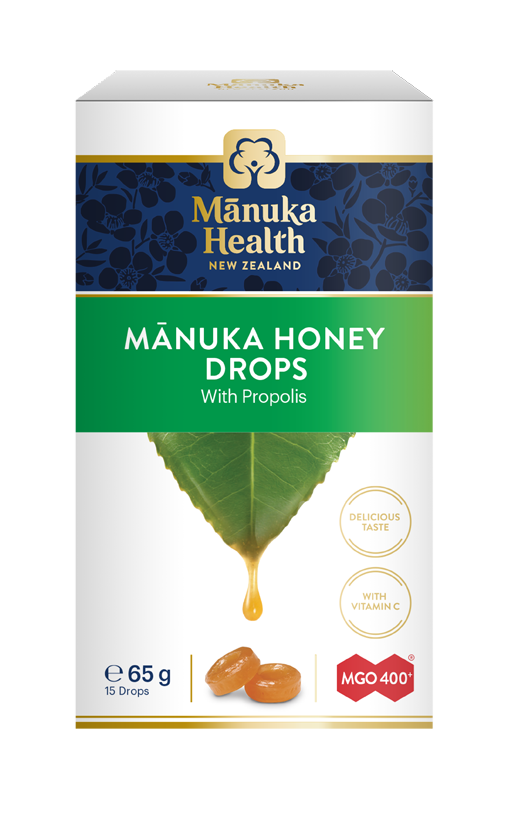 Manuka Health Propolosz ízű cukorkák Manuka mézzel MGO™ 400+, 65g