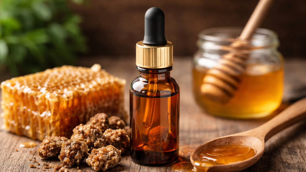 Tinctură de propolis: ce se ascunde în sticluța la care apelează mii de oameni?